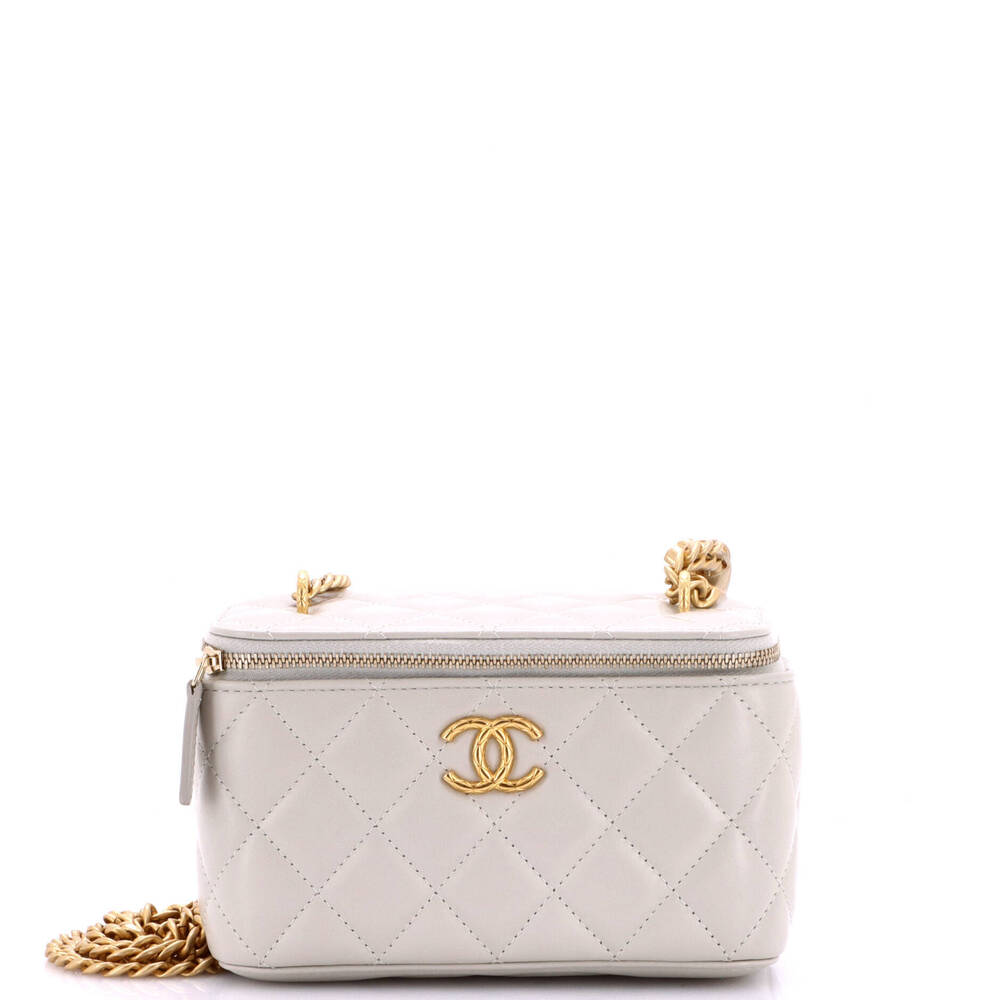 Chanel Small All Slide Long Vanity Case with Chain